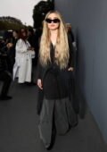 Peyton List attends the Balenciaga SS25 during Paris Fashion Week in Paris, France
