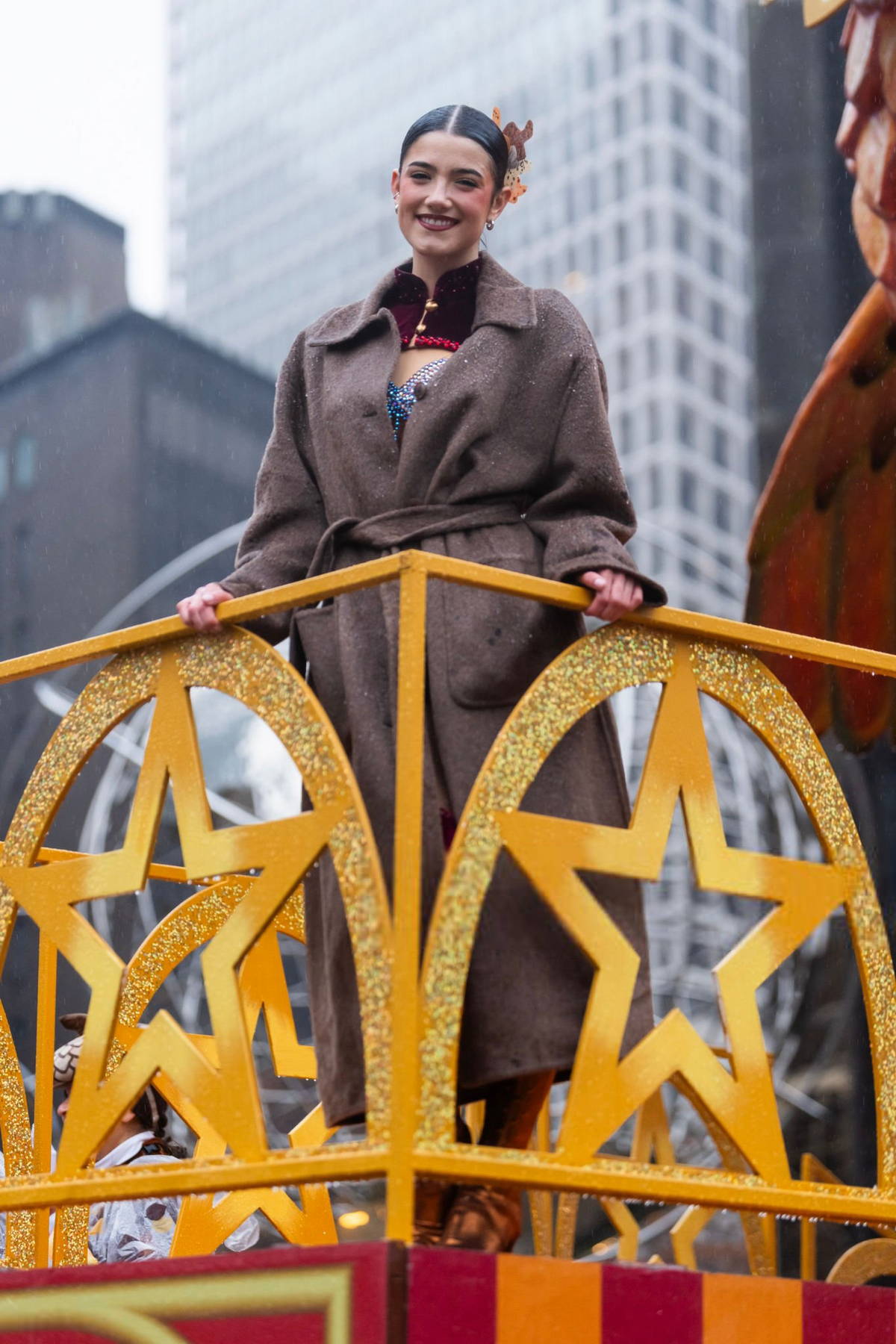 Charli D'Amelio attends the 2024 Macy's Thanksgiving Day Parade in New York City